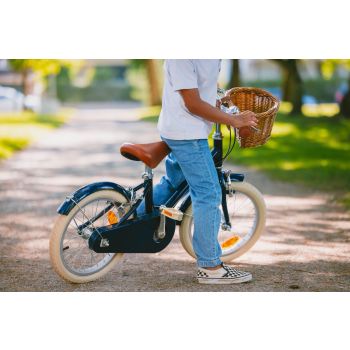 Vélo enfant 16 pouces bleu marine 4 -6 ans – Cadre léger en alliage - BeBikeen
