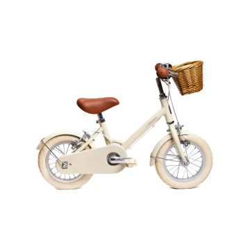 Vélo enfant 12 pouces crème 2-4 ans – Cadre léger en alliage - BeBikeen