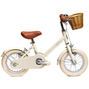Vélo enfant 12 pouces crème 2-4 ans – Cadre léger en alliage - BeBikeen
