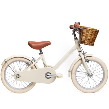 Vélo enfant 16 pouces crème 4 -6 ans – Cadre léger en alliage - BeBikeen