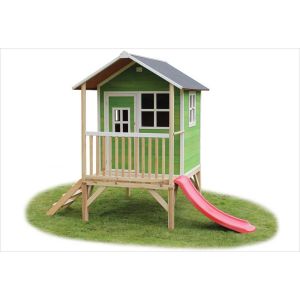 Cabane enfant sur pilotis verte Loft 300 - Exit