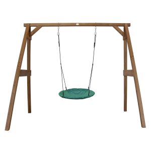 Portique en bois avec balançoire - siège nid rond Axi