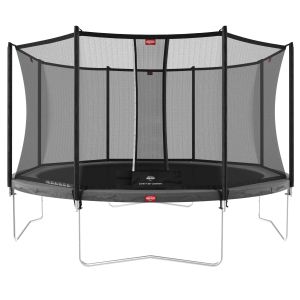 Trampoline 380 BERG gris Regular Favorit et filet + Echelle offerte