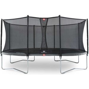 Trampoline Ovale Gris 520cm Favorit et filet BERG + Echelle offerte
