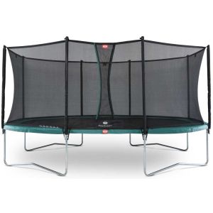 Trampoline Ovale Vert 520cm Favorit et filet BERG + Echelle offerte