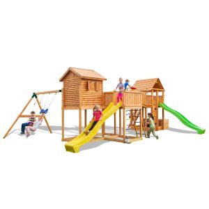 Großer Play Box Multiaktivitätsspielplatz aus Holz von Fungoo