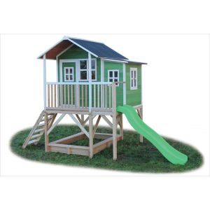 Cabane bois sur pilotis Loft 550 Vert - Exit
