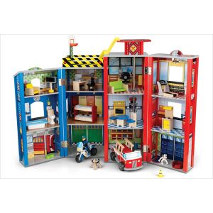 Playmobil fusée et poste de secours