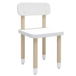 Chaise en bois  blanc pour enfant Flexa