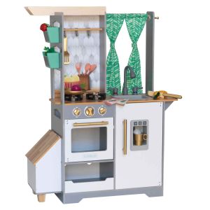 Cuisine blanche pour enfant avec  son et lumière Terrace Garden de KidKraft 