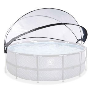 Poolkuppel rund transparent 427 cm EXIT