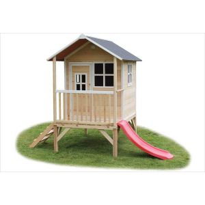 Cabane enfant sur pilotis bois naturel Loft 300 - Exit