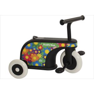 Porteur tricycle bébé à fleurs - Italtrike