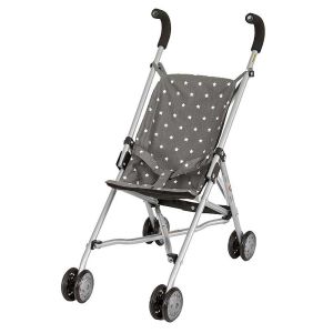 Puppenwagen grau mit Sternen - Barrutoys