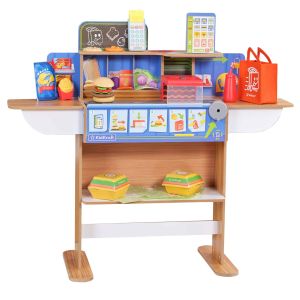 Restaurant et livraison en bois style fast-food jouet enfant de KidKraft