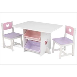 Table et 2 chaises enfants blanches - KidKraft