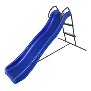 Outdoor & Wasserrutsche blau auf Ständer mit Leiter 180 cm Axi