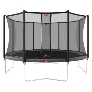 Trampolin 430 BERG grau Regular Favorit + Sicherheitsnetz Comfort