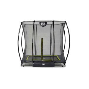 Trampoline enterré 153x214cm noir et filet de sécurité Sihouette EXIT