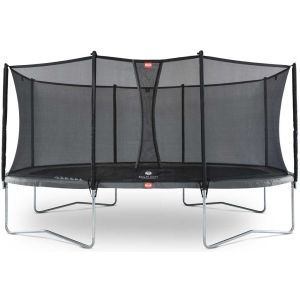 Trampolin Oval Grau 520cm Favorit + Netz - BERG