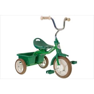 Tricycle en métal vert avec benne - Italtrike