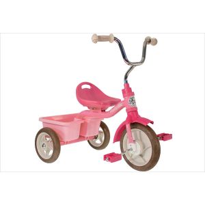 Tricycle fille rose  avec benne - Italtrike