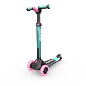 Trottinette pliable vert menthe roues lumineuses  dès 2 ans  Nexo BERG