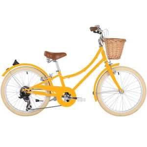 Vélo jaune 20 pouces Bobbin Gingersnap enfant 6 à 9 ans