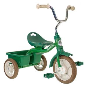 Tricycle en métal vert avec benne Transporter Italtrike