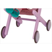 Poussette bois et tissu fleuri Apesanteur