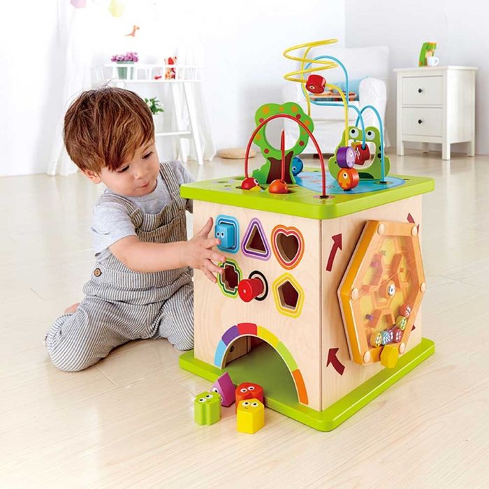 Cube activité bois shop