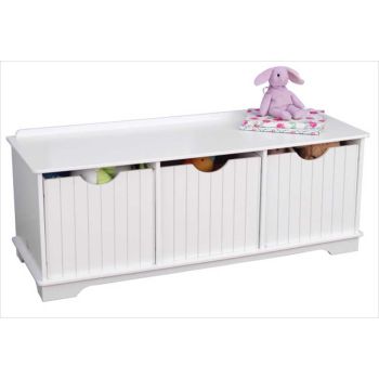 Banc de rangement en bois blanc - KidKraft