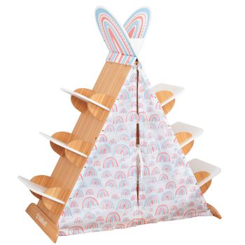 Bibliothèque tipi pour enfant en bois naturel Book Nook KidKraft