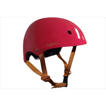 Casque vélo rouge cerise Bobbin
