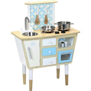 Cuisine en bois vintage blanche Vilac avec accessoires