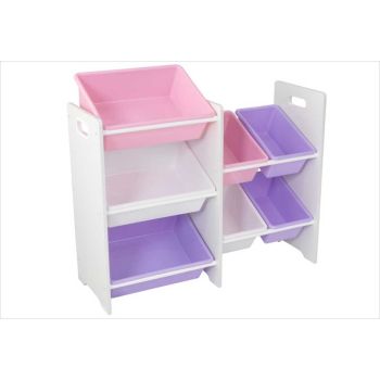 Etagère avec 7 bacs aux couleurs pastel - KidKraft