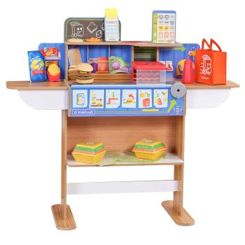 Restaurant et livraison en bois style fast-food jouet enfant de KidKraft