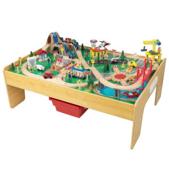 Table circuit train bois Adventure Town