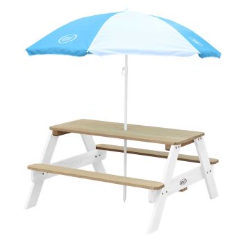 Table pique-nique Nick en bois avec Parasol Axi