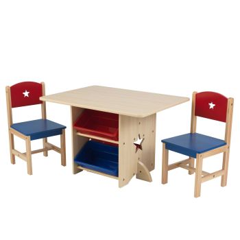 Table rangement enfant bois naturel - KidKraft