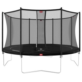 Trampoline 380 BERG noir Regular Favorit  + Filet de sécurité Comfort