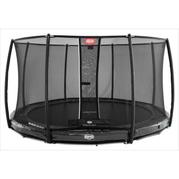 BERG InGround Elite Trampolin Grau 380 + Netz