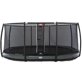 Trampoline oval BERG InGround Elite Gris 520 x 345 + Filet