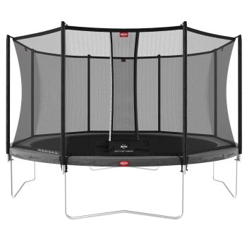 Trampoline 380 BERG gris Regular Favorit  + Filet de sécurité Comfort