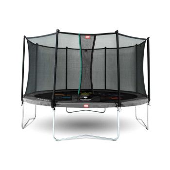 Trampoline imprimé Gris 430cm Favorit Levels + filet - BERG