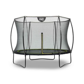 Trampoline sur pieds rond 244cm noir et filet de sécurité Sihouette EXIT