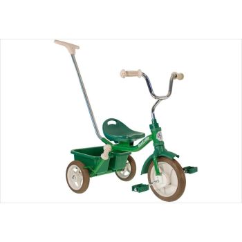 Tricycle vert avec canne et benne 10456 - Italtrike