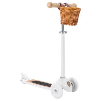 Trottinette 3 roues avec panier blanche  pour enfant Banwood