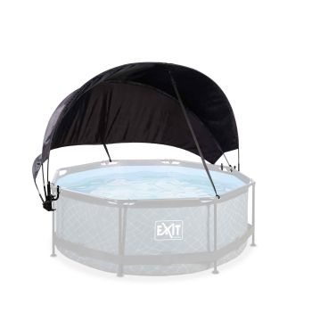 Voile d'ombrage piscine rond noir 244 cm EXIT