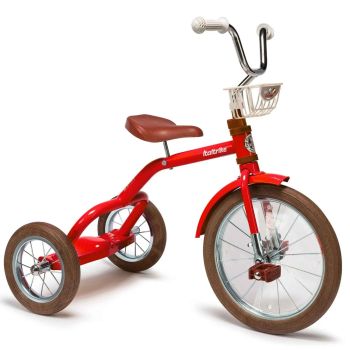 Großes Vintage-Dreirad aus rotem Metall - Italtrike